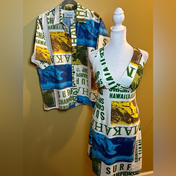 Rare Vintage Surfer Line - Surfer Line Hawaii Halter Dress - Picture 6 of 8